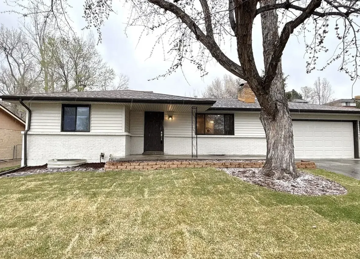 Renovated white brick ranch home in Arvada, Colorado 80004 as it stands today