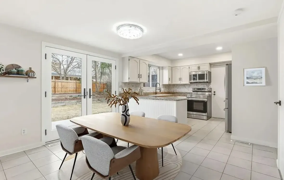 The same kitchen later, cleared and updated