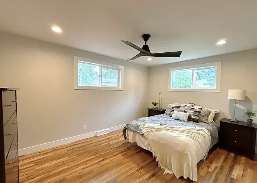 The same space later, renovated