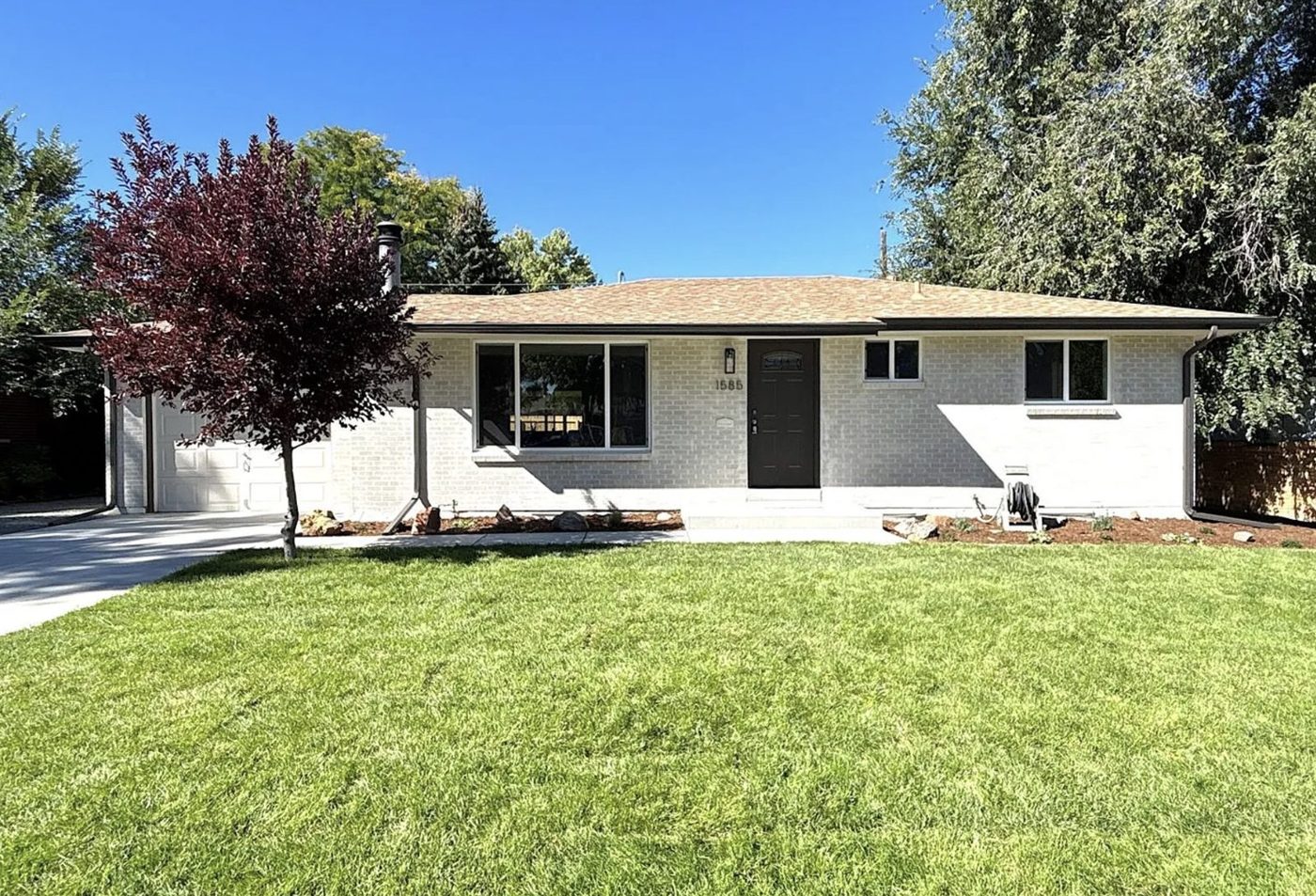 Renovated brick ranch home in Lakewood, Colorado 80232 as it stands today